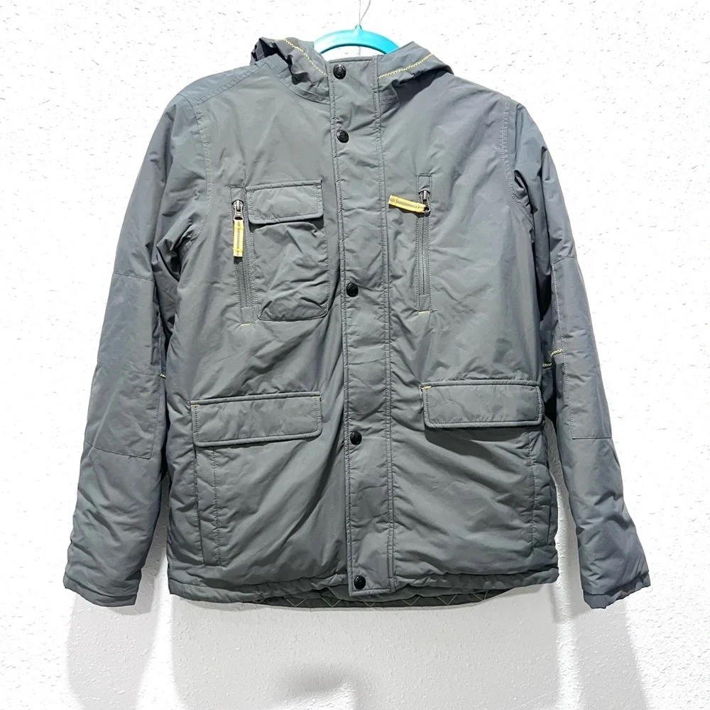Land's End Kid's Gray Hooded parka‎ L (14-16)